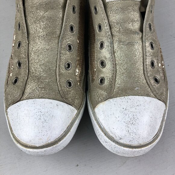 UGG Women's Size 8 Laela Sparkles Gold Closed Toe Slip On Low Top Shoes Sneakers - Picture 5 of 15